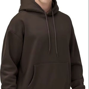 Veste d'hiver à capuche doublée pour homme de haute qualité fabriquée en usine 100% polyester jersey séchage rapide teint en pièce 340g couleurs personnalisées - Product Image 1