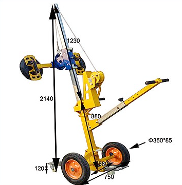 400kgs 800kg Load Glass Suction Cup Lifter For Curtain Wall