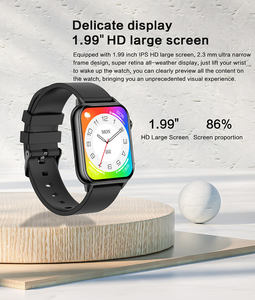 T95 montre intelligente 1.99 pouces HD grand écran Jyou Pro App BT appel musique véritable oxygène sanguin pour hommes femmes Android IOS T95 Smartwatch - Product Image 6