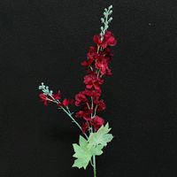 Fleurs artificielles réalistes en soie à double tige, type Delphinium, pour arrangements de mariage et présentoirs modernes en extérieur (vente en gros, prêtes à expédier)