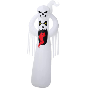 Gonflable Blanc Grand Fantôme Spooky avec Lumières LED pour Extérieur Cour Patio Pelouse Jardin Maison Décorations - Product Image 1