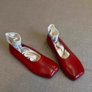 Zapatos Casuales de Mujer Estilo Ballet, Planos, Cómodos y Versátiles, con Punta Cuadrada y Diseño Minimalista en Cuero Genuino Retro 2026 - Product Image 1