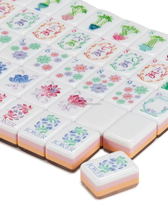 2026 Tuiles de Mahjong personnalisées à quatre couches effet perle, 160 tuiles gravées, pour jeu de voyage, American Miss, en acrylique, Oh My Mahjong Set Tiles - Product Image 5