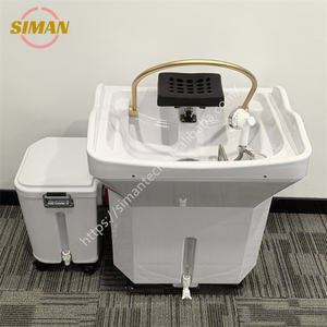 Siman di alta qualità di lavaggio dei capelli portatili giapponese testa <span class=keywords><strong>Spa</strong></span> 60L lavello Shampoo per parrucchieri 18L serbatoio acqua di scarico 110V 220V - Product Image 5