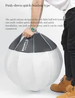 Nouvelle boîte à lumière sphérique pliable KQ65 65cm 26 pouces, diffuseur de flash en forme de boule, monture Bowens, pour photographie et vidéo en studio