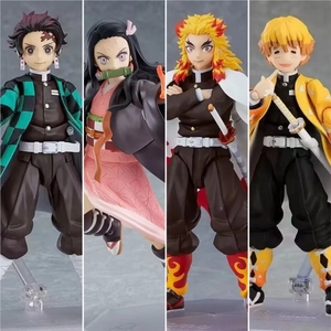 Demon <span class=keywords><strong>Slayer</strong></span> Kimetsu No Yaiba #498 Tanjirou #508-DX <span class=keywords><strong>Nezuko</strong></span> #522-DX Zenitsu #553 Rengoku Action Figure Anime in ABS/PVC Giocattolo Bambola - Product Image 2