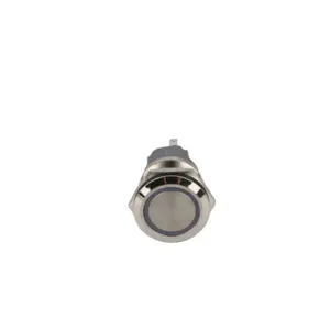 22mm NO + NC LED anneau lumineux étanche goupille de verrouillage en acier inoxydable métal bouton poussoir