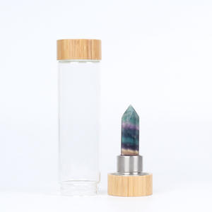 Amazons usine Elixir pierre précieuse guérison tomate odo kawai <span class=keywords><strong>gourde</strong></span> enfant 2022 Rose Quartz puce pierre tombée cristal bouteille d'eau - Product Image 3