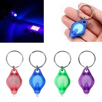 Mini lampe torche LED UV porte-clés, lumière noire, lampe torche UV, lampe ultraviolette, cadeaux promotionnels