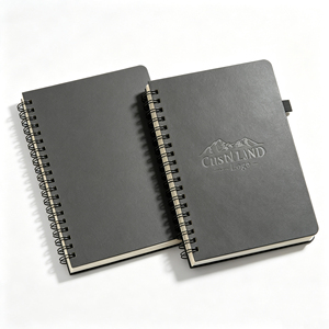 Carnet à spirales personnalisé avec logo, journal personnalisé, carnet à couverture rigide, carnet d'écriture, cadeau promotionnel pour entreprise et bureau - Product Image 4