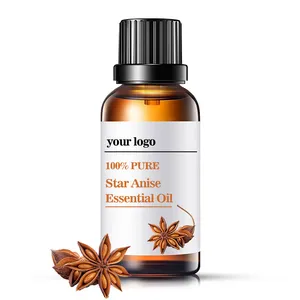 100% Pure Top Grade Star Anise Essential Oil Natural Anise/Aniseed Oil with Premium Quality for Aromatherapy