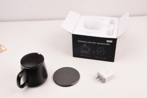 Cojín inalámbrico del cargador de la taza de café de <span class=keywords><strong>cer</strong></span>á<span class=keywords><strong>mica</strong></span> del calentador del control de temperatura de 55 grados Celsius - Product Image 4
