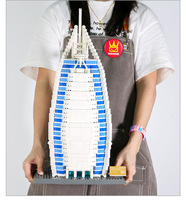 Série Burjal Arab Dubai, jouet éducatif de construction en plastique ABS de 1306 pièces, pour les enfants de 14 ans et plus, ensemble de briques de construction, château