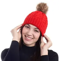 Chapeaux polaire d'hiver, bonnets manchettes, épais, Logo, tricoté, en fausse fourrure, polaire, Jacquard, nouvelle collection
