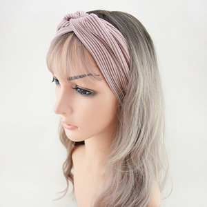 Nuovo Design GEERDNG 9 colori da donna Cross bandane elasticizzato copricapo Yoga Sport Ripple stile <span class=keywords><strong>fascia</strong></span> elastica per <span class=keywords><strong>capelli</strong></span> <span class=keywords><strong>fascia</strong></span> per germania - Product Image 3