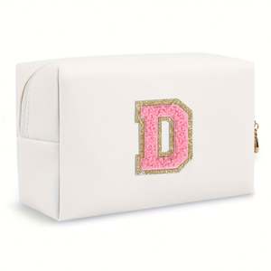 Bolsa de Cosméticos con Logotipo Personalizado, 26 Letras Bordadas, Bolsa de Aseo Octogonal para Mujer, Bolsa de Viaje de Gran Capacidad, Bolsa de Mano - Product Image 6
