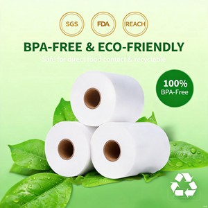 กระดาษใบเสร็จแบบไม่มีสาร BPA ขนาด 57 มม. 80 มม. กันน้ำ กันน้ำมัน ตัดได้เรียบ ใช้ได้กับเครื่องพิมพ์ใบเสร็จทั่วไป จัดส่งรวดเร็ว - Product Image 5