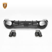 Pour Mercedes AMG GT63 : Kit de lèvres arrière style BB en fibre de carbone sèche, diffuseur arrière C192, embouts d'échappement, pièces arrière 2024-2026