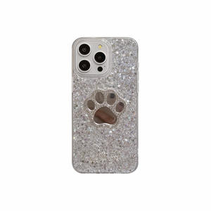 Funda de teléfono con diseño de corazón de plástico con espejo brillante para iPhone 13 Pro Max para <span class=keywords><strong>Nokia</strong></span> <span class=keywords><strong>6300</strong></span> 4G - Product Image 5
