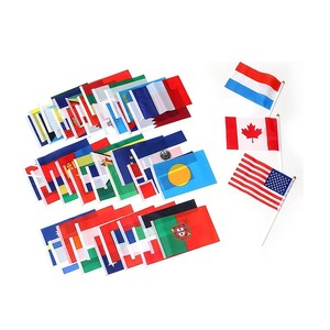 ธงชาติแคนาดาแท่งพลาสติกสีขาวโพลีเอสเตอร์หัวกลมสีทองตกแต่งในร่มกลางแจ้งเทศกาลและสามารถกำหนดขนาดได้ - Product Image 3