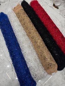 Tela de Red con Cuentas de Lujo de Moda para Lehengas, Saris y Vestidos de Novia, Material de Diseñador Premium para Moda y Vestimenta de Boda - Product Image 3