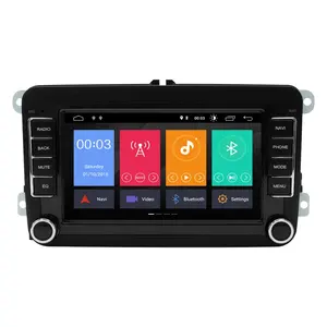 2 Din Android 7'' Autoradio汽车DVD播放器收音机立体声GPS WIFI FM适用于大众/VW/PASSAT/touan POLO/高尔夫5 6/