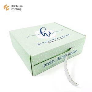 High-End Corrugated Double-Sided Color Custom Tupperware Clothing Packaging Seal Express Box Apparel Packaging Supplies Boxes