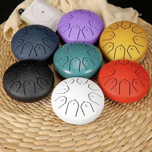 Mini tambor etéreo de 4 pulgadas y 8 tonos, <span class=keywords><strong>tambores</strong></span> Brahma olvidados, instrumentos de percusión para niños, <span class=keywords><strong>tambores</strong></span> de lengua de acero - Product Image 6