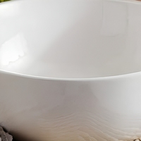 Bol carré en porcelaine fine blanc pur de 4,5 à 9 pouces, finition sous glaçure, pour riz, nouilles et soupes
