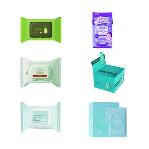 OEM Custom Feminine Makeup Remover Wipes Private Label Non-woven Fabric Wet Water Wipes Travel Healthy Safe Face Cleansing Wipes