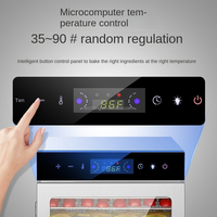 Máquina de Secado Multifuncional Eléctrica de Acero Inoxidable de 12 Capas para Frutas, Carne, Brotos de Bambú - Pequeña Máquina Doméstica para Snacks de Mascotas