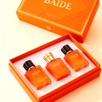 Lot de flacons de parfum miniatures neufs en gros, flacons carrés plats à sertir 30ML 50ML 100ML en verre avec boîte