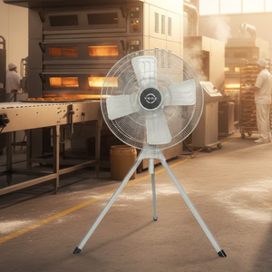 Ventilateur sur pied industriel Venz F1-24" gris, électrique, économe en énergie, pour l'industrie, l'extérieur, les bureaux, les hôtels et les foyers - Product Image 2