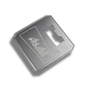 Ouvre-bouteille carré en acier inoxydable personnalisé avec logo souvenir - Product Image 1