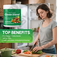 Échantillon Gratuit JBY : Supplément Super Greens, Mélange Probiotique, Poudre de Spiruline, Superaliment Vert, Poudre de Super Greens