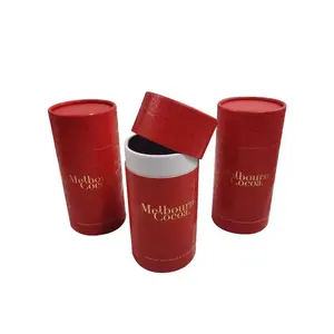 Le fabricant peut personnaliser des boîtes cadeaux cylindriques et rondes avec des couvercles en tube de papier kraft écologique. - Product Image 5