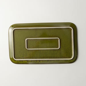 2024 Logo personnalisé couleur à la mode grand <span class=keywords><strong>plateau</strong></span> <span class=keywords><strong>de</strong></span> service assiettes <span class=keywords><strong>de</strong></span> fruits <span class=keywords><strong>de</strong></span> <span class=keywords><strong>mer</strong></span> pour Restaurant vaisselle vert Texture <span class=keywords><strong>plateau</strong></span> en céramique - Product Image 5