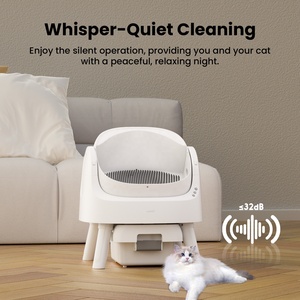 Pour AutoScooper 11 Bac à litière automatique pour chat Détection de sécurité Nettoyage facile Grande capacité Matériau PP écologique Conception ouverte - Product Image 5
