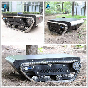 รถดับเพลิง แชสซีหุ่นยนต์แบบตีนตะขาบ รถเอทีวีไฟฟ้า ขับเคลื่อนด้วยมอเตอร์ หุ่นยนต์ติดตั้งบนแทร็กยาง - Product Image 5