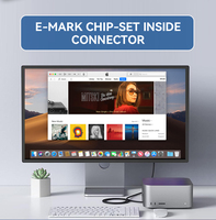 Câble USB4 PD OEM ODM 40 Gbps 240 W 5 A, charge ultra-rapide, câble USB Type-C