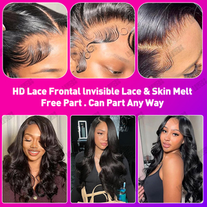 วิกผมบ๊อบสีบลอนด์613ราคาถูกวิกผมแท้จากเปรูวิกผมแท้วิกผมแท้แบบบ๊อบใสวิกผมบ๊อบสั้นผมมนุษย์ลูกไม้ด้านหน้า - Product Image 5