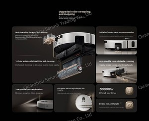 <span class=keywords><strong>Xiaomi</strong></span> <span class=keywords><strong>Mi</strong></span> Robot Vacuum and <span class=keywords><strong>Mop</strong></span> 6 <span class=keywords><strong>Pro</strong></span> หุ่นยนต์ดูดฝุ่นและถูพื้นอัจฉริยะ พร้อมระบบ AI หลบหลีกสิ่งกีดขวาง แรงดูด 30000Pa 85 ° C หุ่นยนต์ดูดฝุ่นทำความสะอาดตัวเอง ควบคุมผ่านแอป - Product Image 4