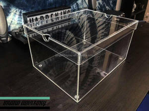 Iangel Factory Custom <strong>Clear</strong> Acrylic Shoe <strong>Display</strong> <strong>Box</strong> for Home or Office Use - Product Image 2