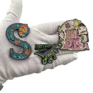 Groothandel Goedkope Metalen Vergulde Anime Badge Leuke Cartoon Turtle Dragon Revers Custom Hard Zacht Email Pin Op Voorraad