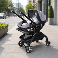 Poussette bébé pliable 4 en 1 en alliage d'aluminium, légère et portable, pour nouveau-né, fournie directement par Kidilo Factory
