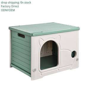 Cama para Gatos Ecológica y Protectora para Todas las Estaciones, Protección Contra Lluvia y Sol, Diseño de Plástico Removible y Lavable, Sólida para Uso en Interiores/Exteriores - Product Image 1