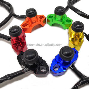 אביזרי קטנוע אלומיניום CNC ב-off led מתג ערכת רגעי נעילה עמיד למים גריפ אופנוע כידון מתגים - Product Image 3