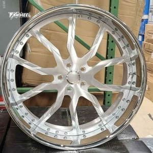 Roues forgées 2 pièces 18 19 20 pouces décalées pour M3/M4/X5/X3/Z4 lèvre polie pièce centrale brossée 5x12 0/114.3/130 PCD Avible - Product Image 2