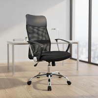Kursi Komputer Ergonomis Jaring Berputar dengan Sandaran Tinggi untuk Penggunaan Komersial Murah dan Hunian, untuk Grosir