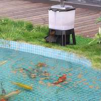 Distributeurs automatiques solaires Wifi Sunsun CFF 206 pour aquarium en ferme aquacole, distributeur automatique de nourriture pour poissons de carpe, machine de pêche, étang à ressort